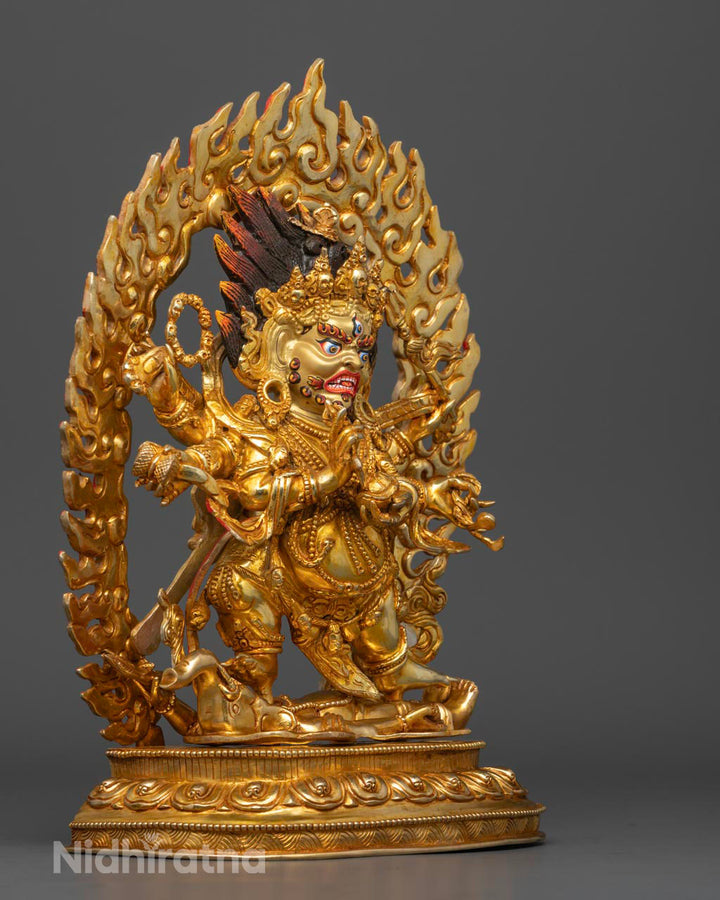 Shadbhuja Mahakala | Traditional Buddhist Statue