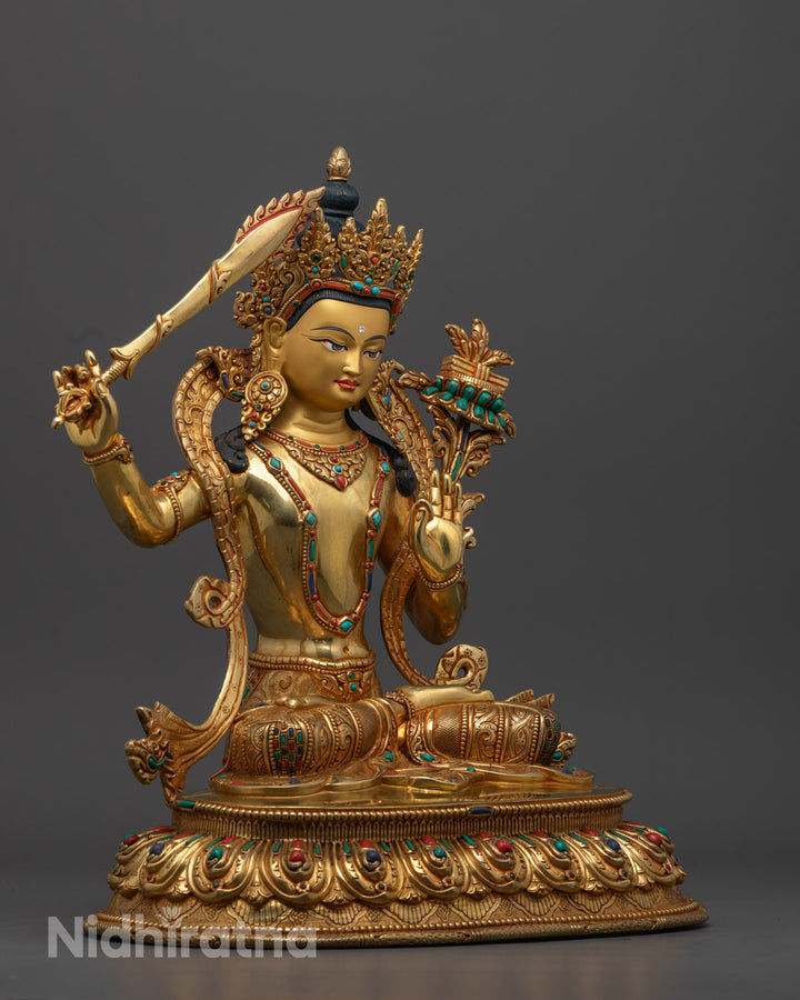 Manjushri Statue | Authentic Tibetan Handmade Statue