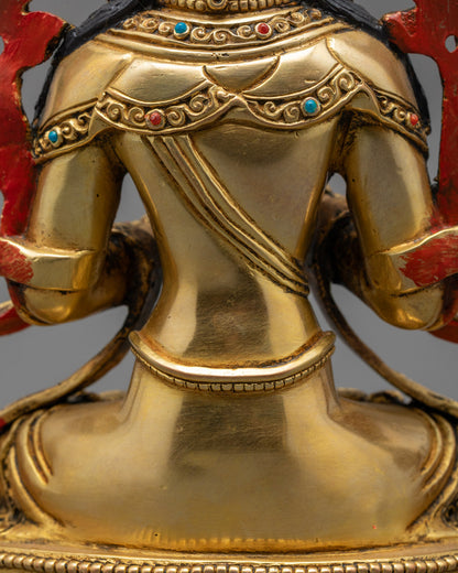 Manjushri Sculpture | Tibetan Buddhist Figurine
