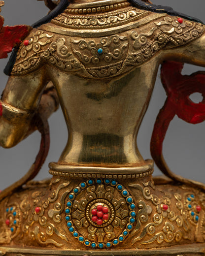 Manjushri Statue | Handcrafted Tibetan Buddhist Sculpture