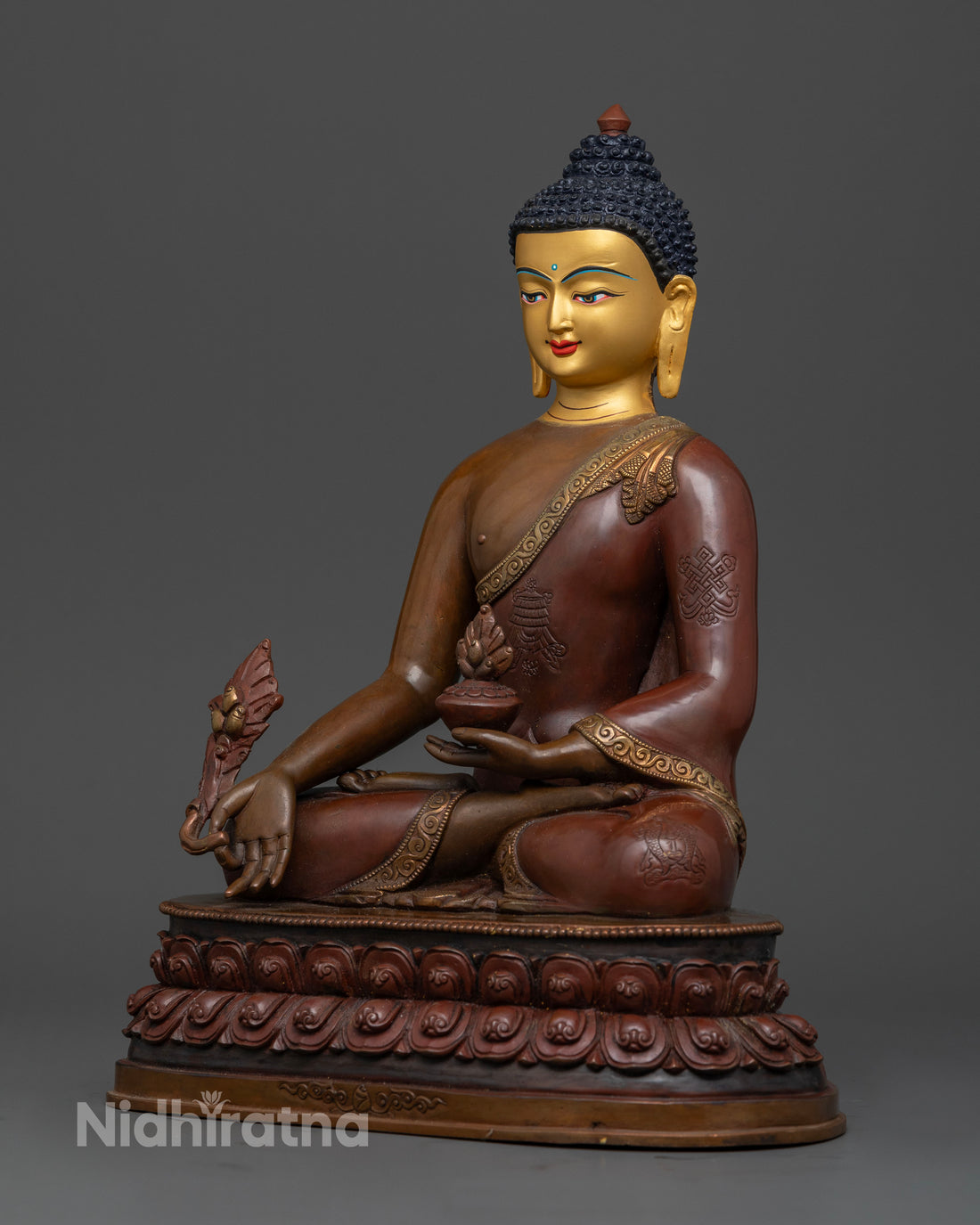 Oxidized Healing Buddha: Symbol of Spiritual and Physical Healing