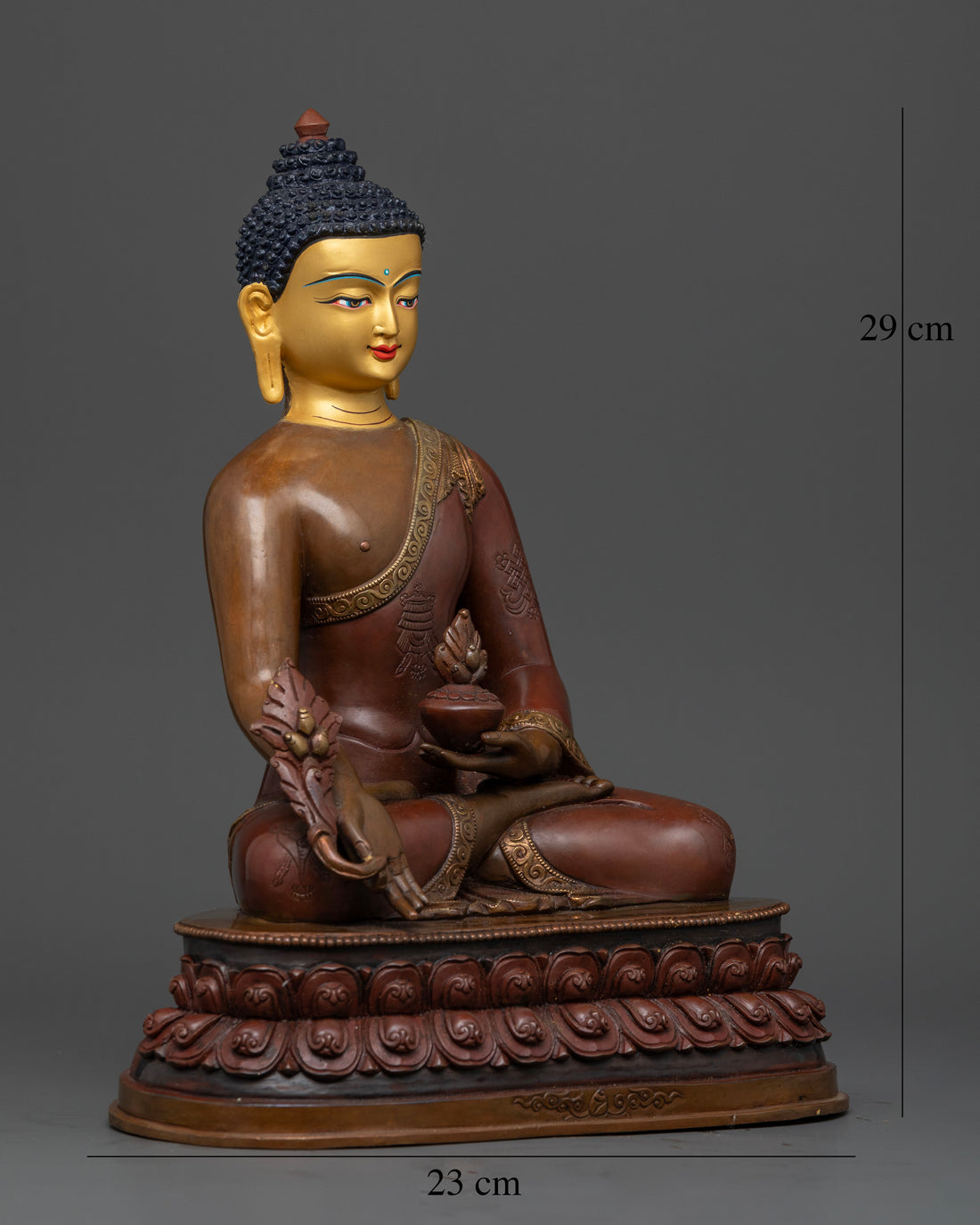 Oxidized Healing Buddha: Symbol of Spiritual and Physical Healing