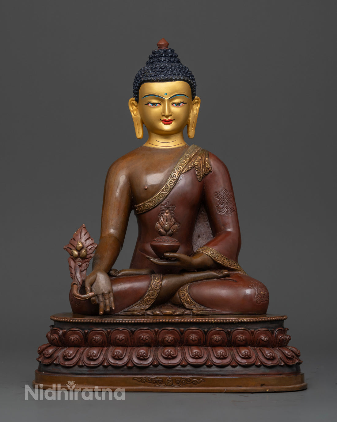 Oxidized Healing Buddha: Symbol of Spiritual and Physical Healing