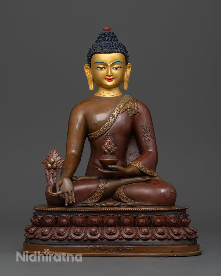 Oxidized Healing Buddha: Symbol of Spiritual and Physical Healing