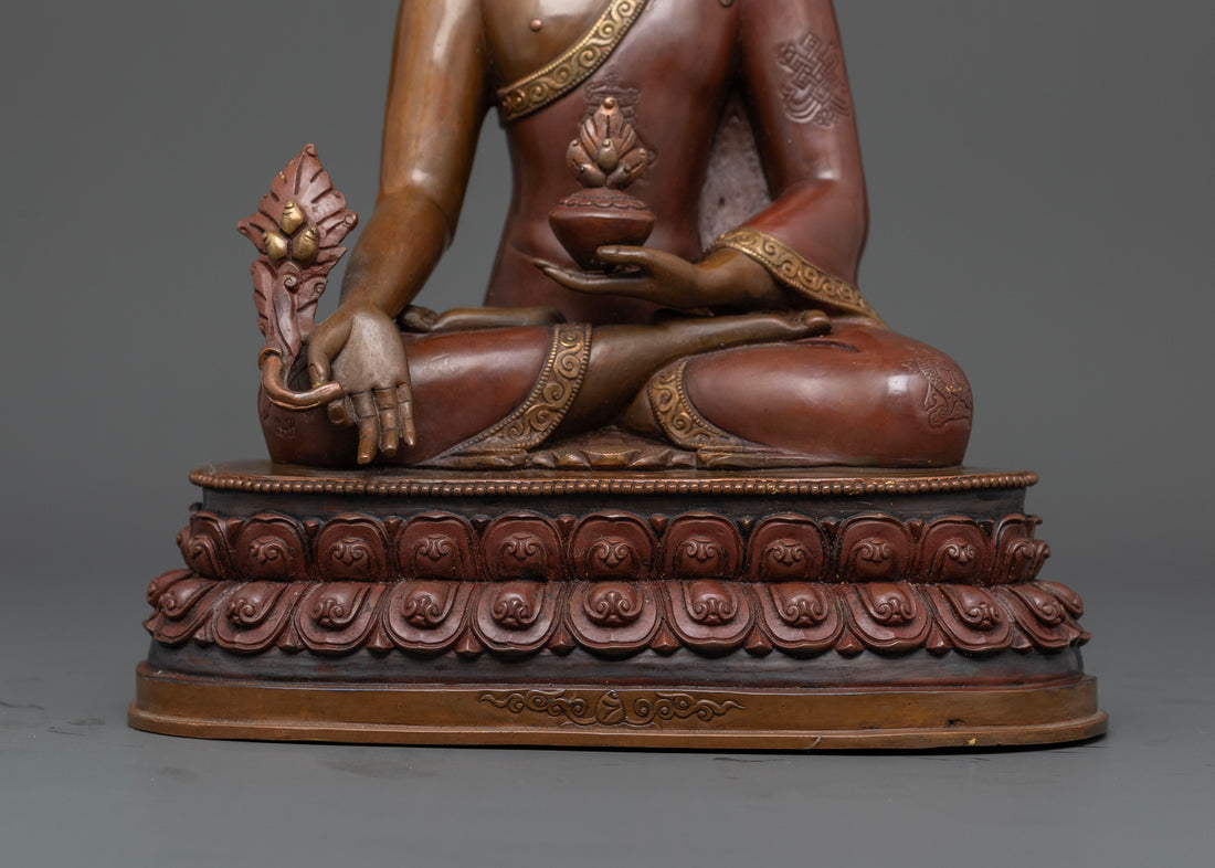 Oxidized Healing Buddha: Symbol of Spiritual and Physical Healing