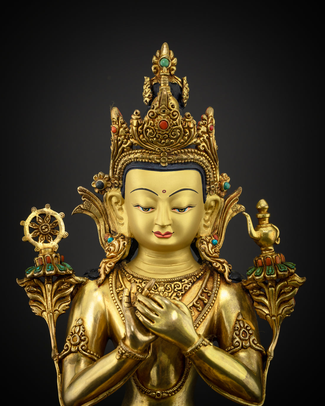 The Benevolent Future Buddha: Maitreya on His Sacred Throne