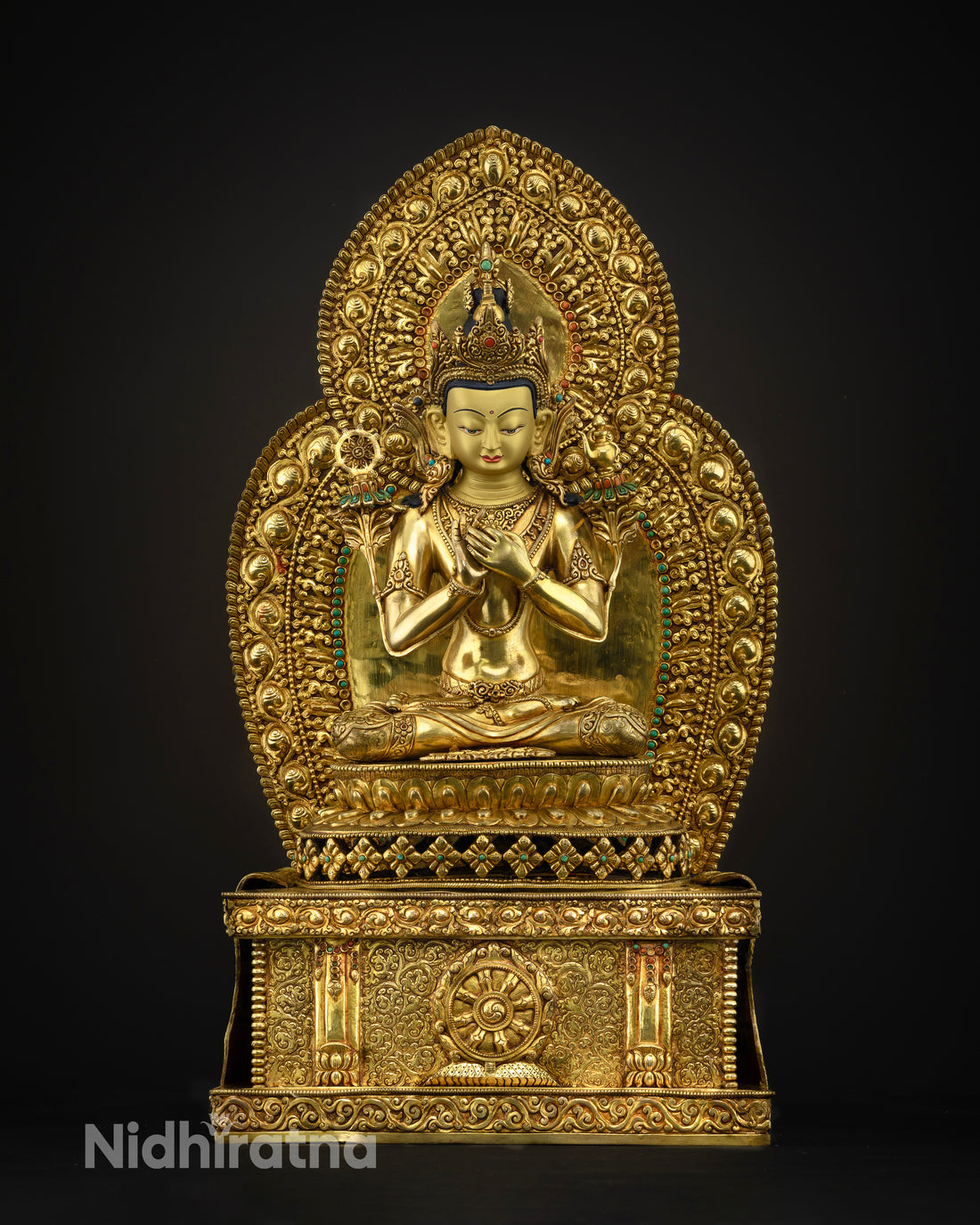 The Benevolent Future Buddha: Maitreya on His Sacred Throne