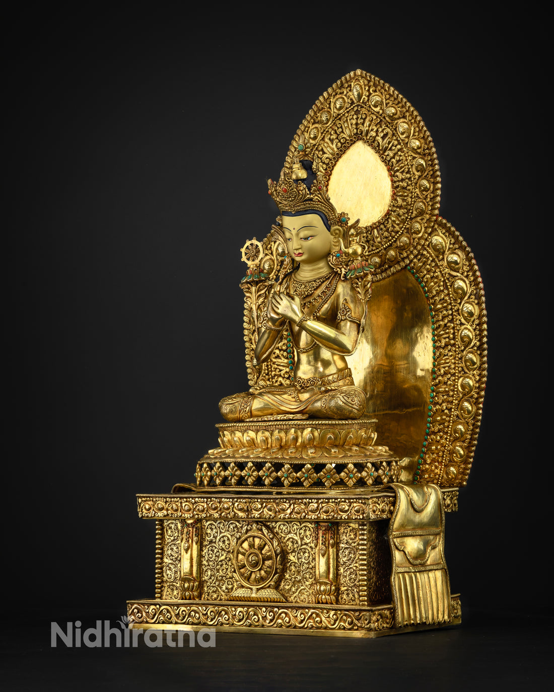 The Benevolent Future Buddha: Maitreya on His Sacred Throne