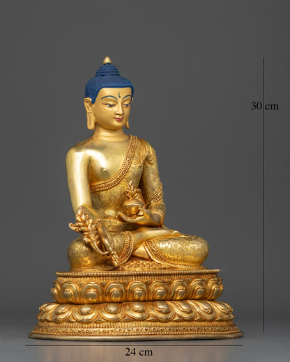 Bhaisajyaguru Altar: The Enlightened Healer in Gold