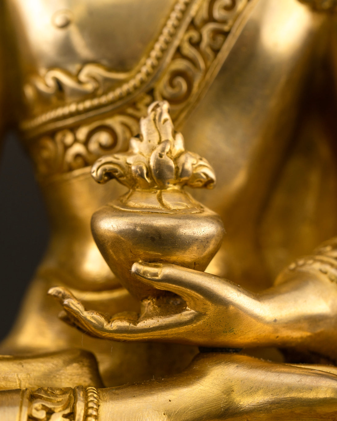 Handmade Sangye Menla Statue: The Healing Power of Medicine Buddha