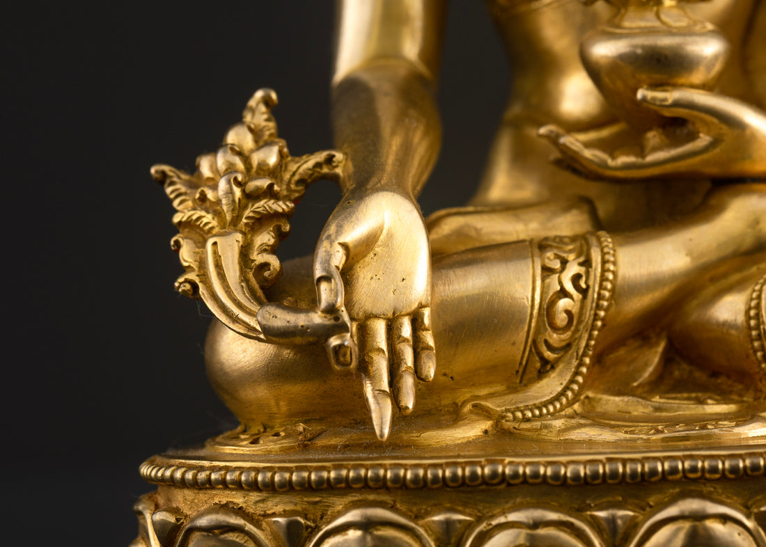 Handmade Sangye Menla Statue: The Healing Power of Medicine Buddha