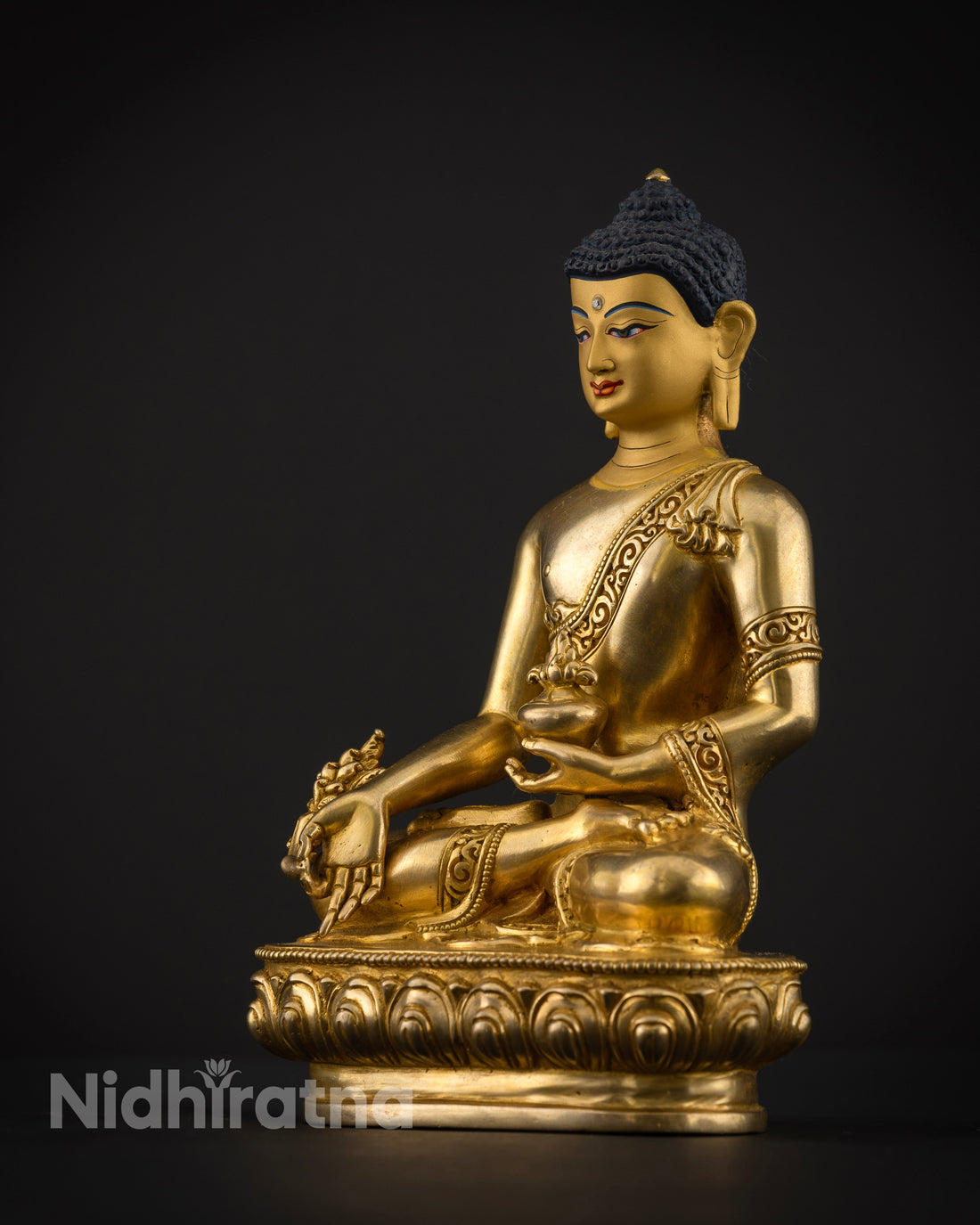 Handmade Sangye Menla Statue: The Healing Power of Medicine Buddha