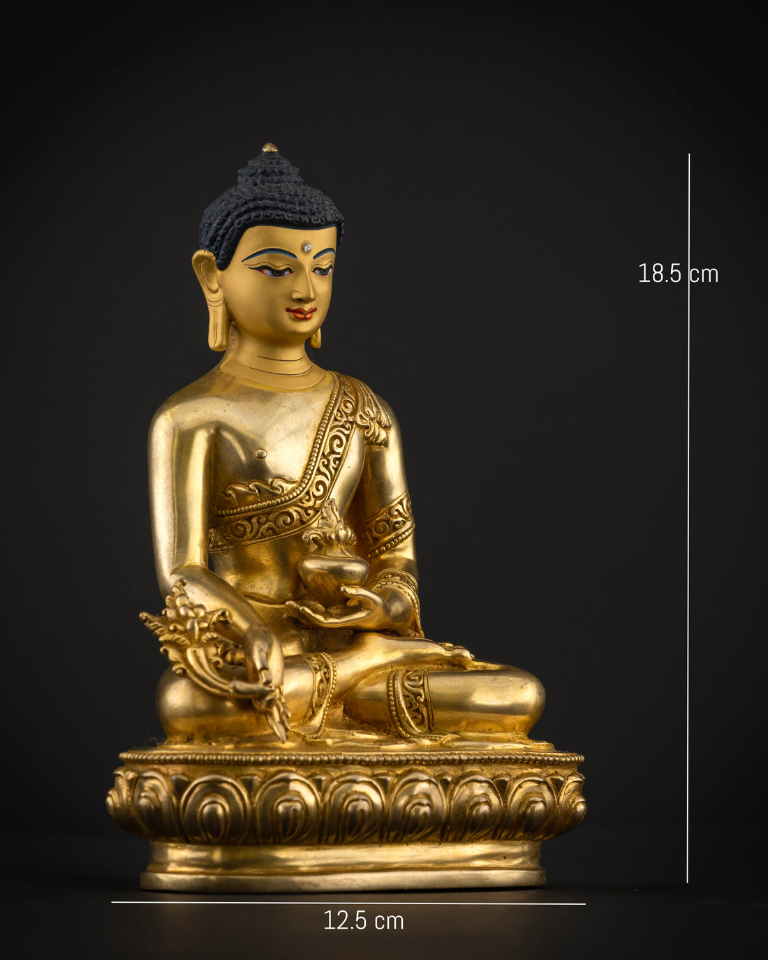 Handmade Sangye Menla Statue: The Healing Power of Medicine Buddha