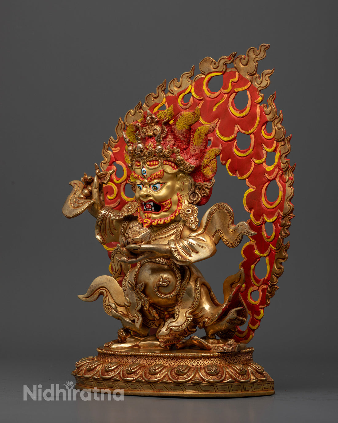 Powerful Mahakala Bernagchen Statue - Guardian of the Dharma.