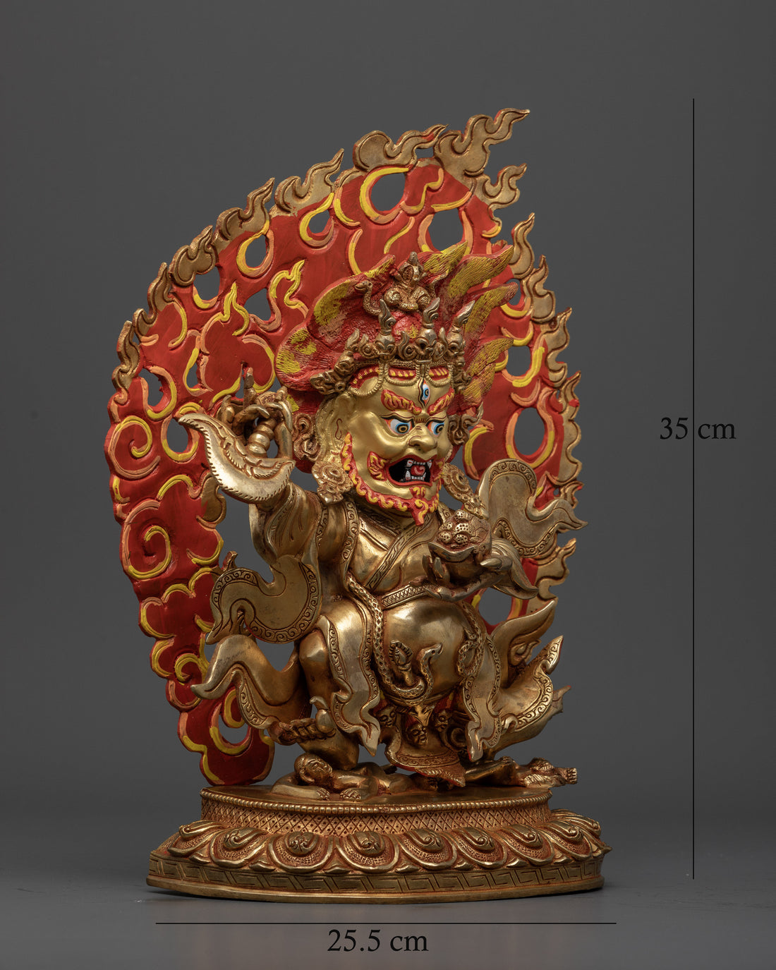 Powerful Mahakala Bernagchen Statue - Guardian of the Dharma.