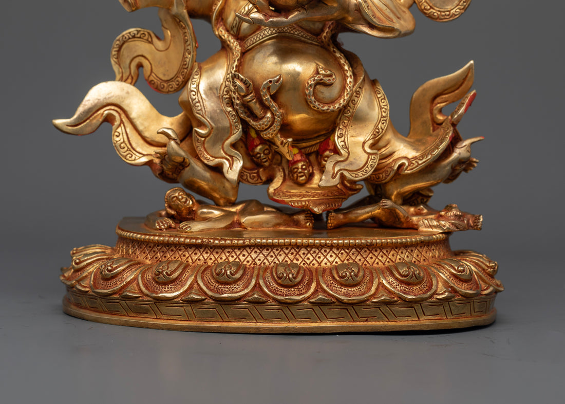 Powerful Mahakala Bernagchen Statue - Guardian of the Dharma.