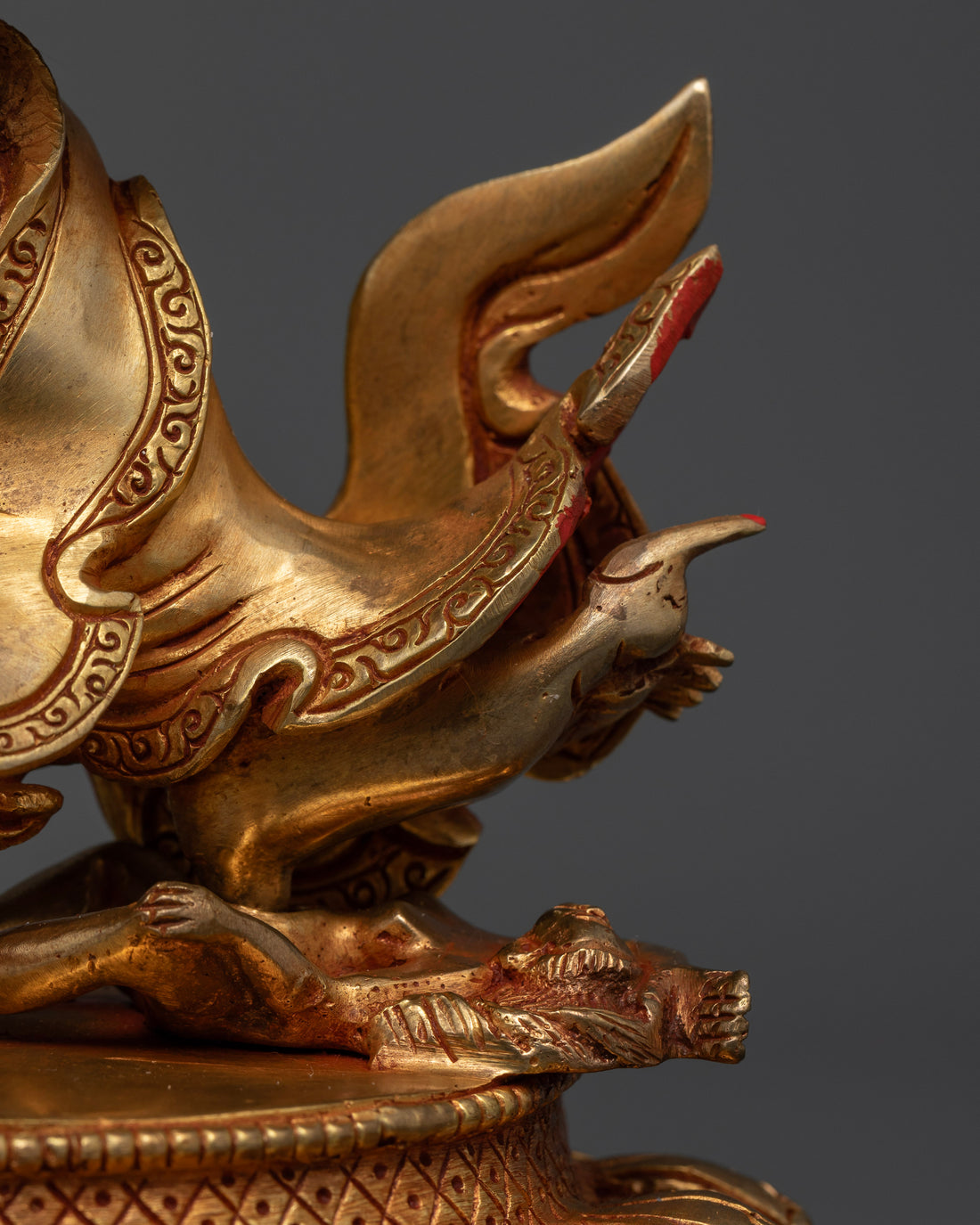 Powerful Mahakala Bernagchen Statue - Guardian of the Dharma.