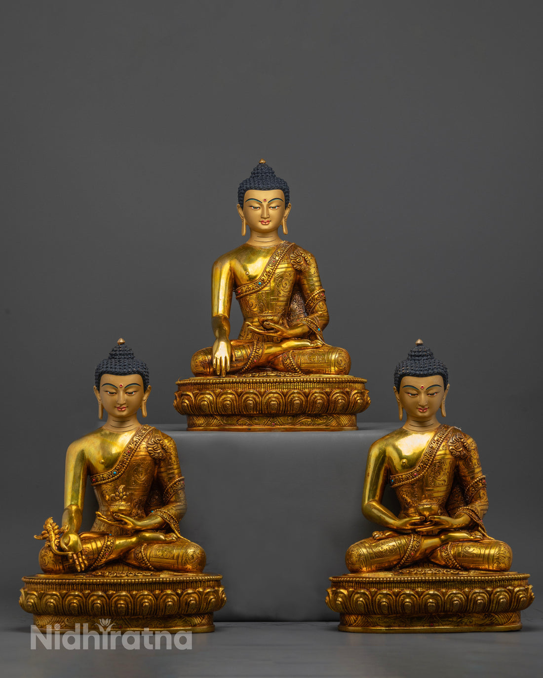 Three Budha Statue Set: Limited Edition