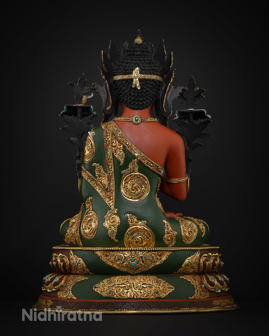 Exquisite Red Maitreya Buddha Statue: Crafted to Perfection