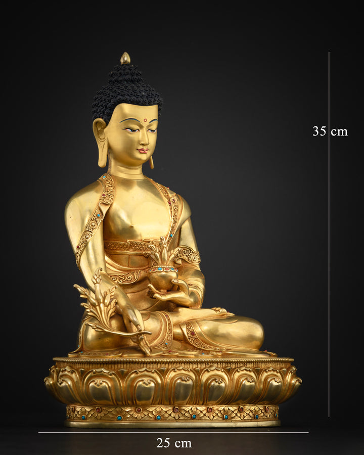 Handmade Medicine Buddha Statue: A Treasure of Healing Energy