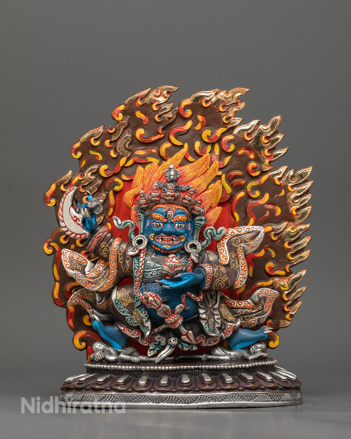 Mahakala Bernagchen Statue: Fierce Protector of the Buddhist Path