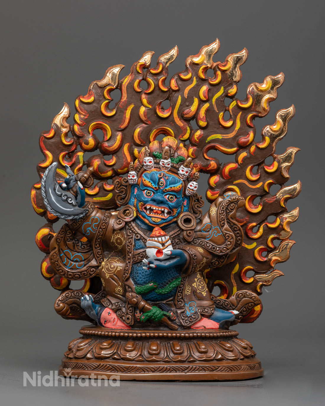 Mahakala Bernagchen Statue: Guardian of Wisdom