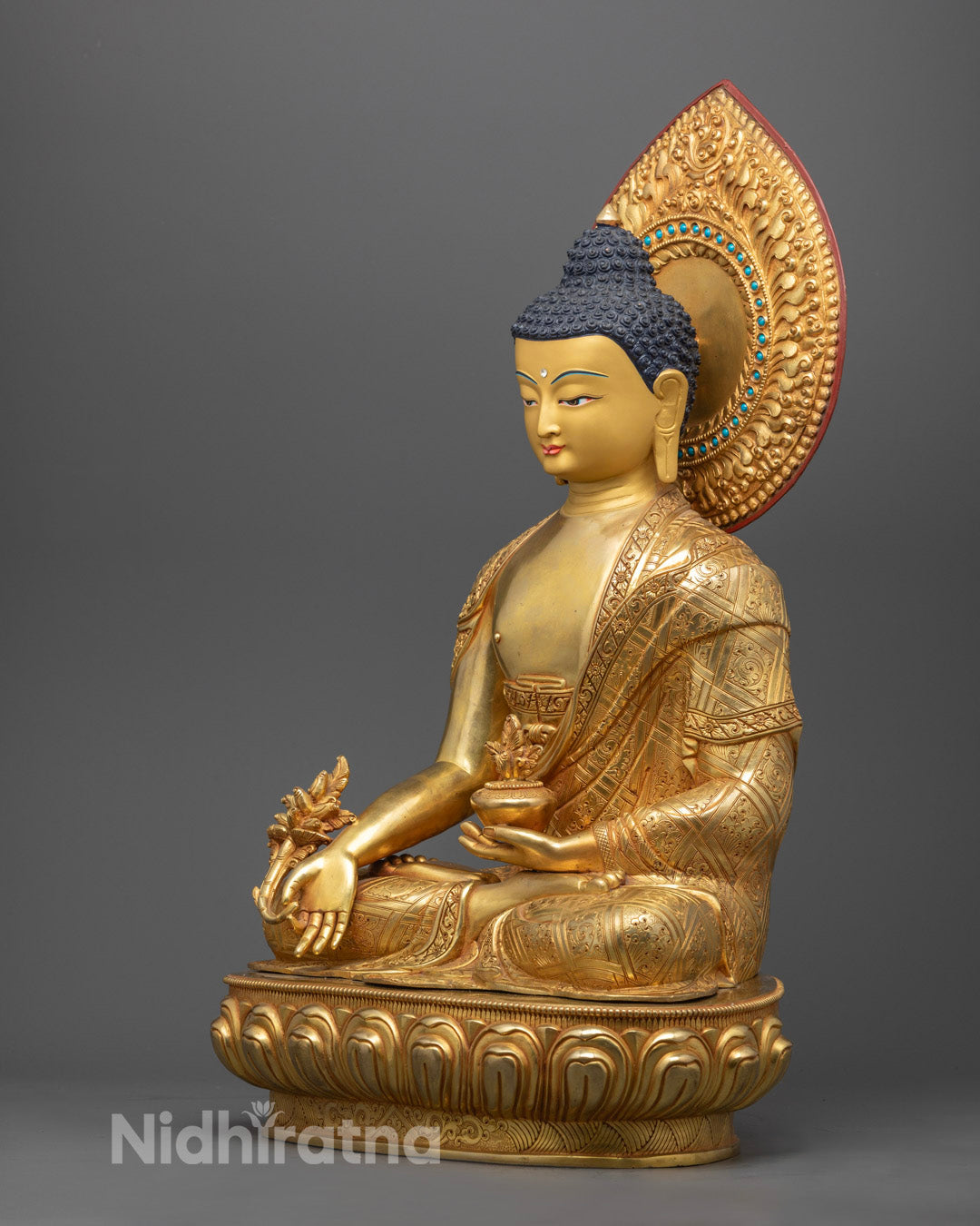 Handmade Medicine Buddha Statue | Buddhist Healing Art