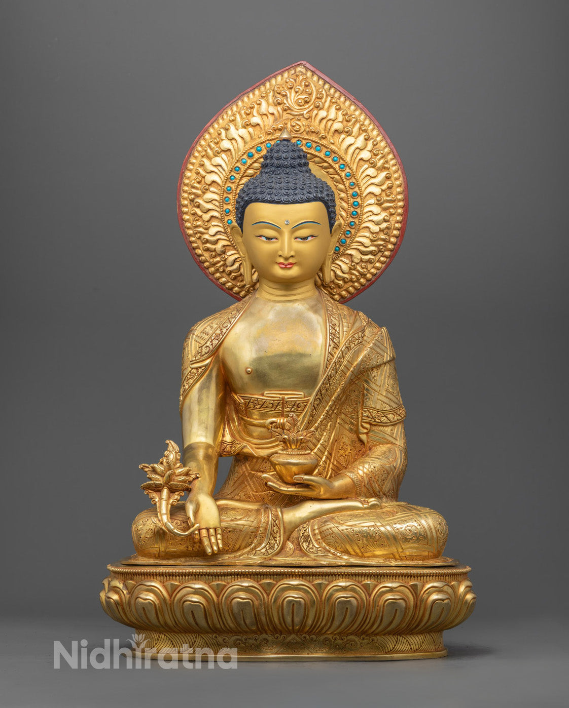 Handmade Medicine Buddha Statue | Buddhist Healing Art