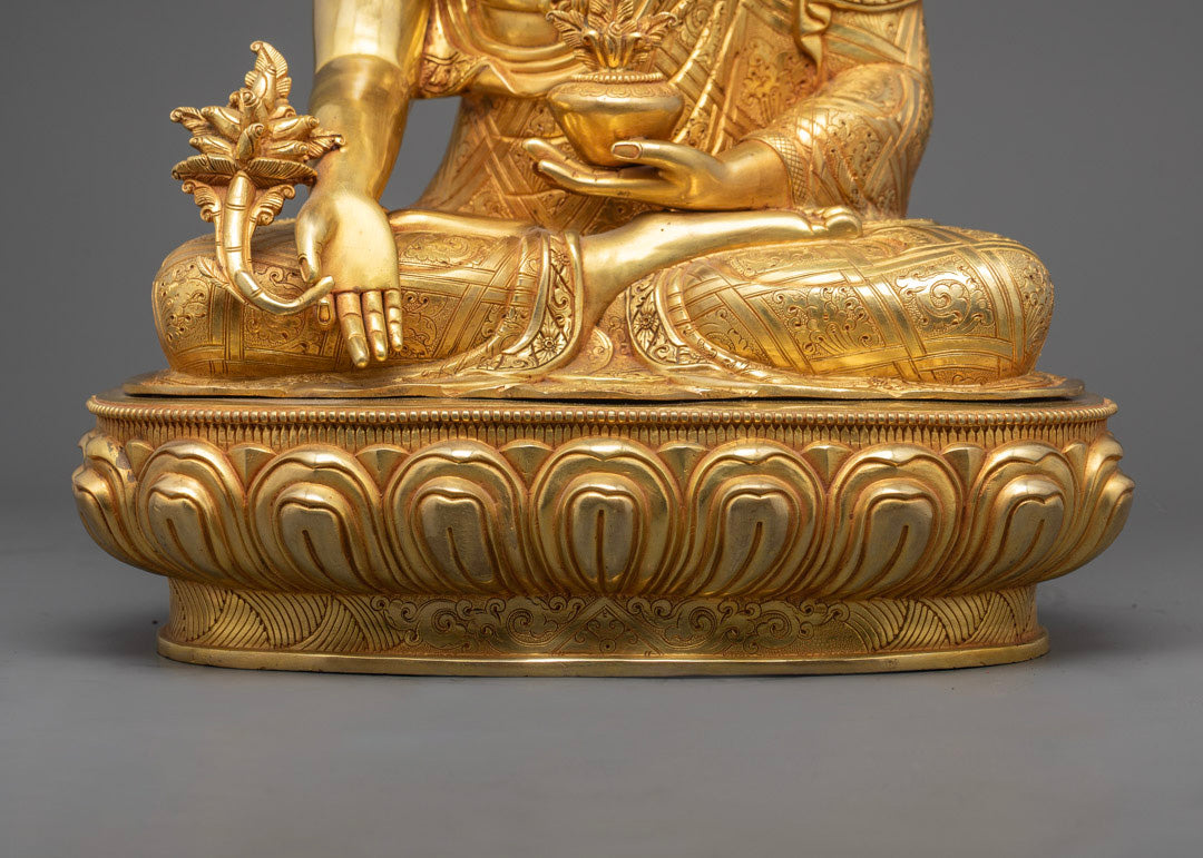Handmade Medicine Buddha Statue | Buddhist Healing Art