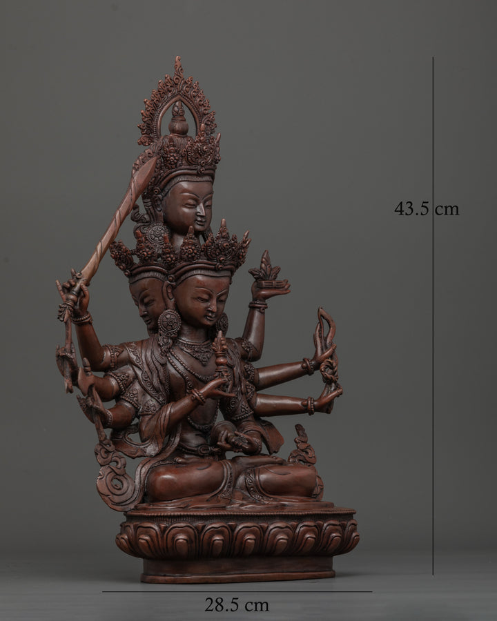 Bodhisattva of Wisdom & Knowledge: Maha Manjushri Statue