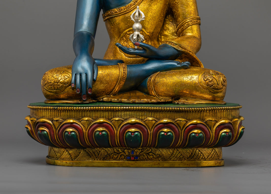 Regal Mitrugpa on Throne Statue | A Majestic Representation of Compassion