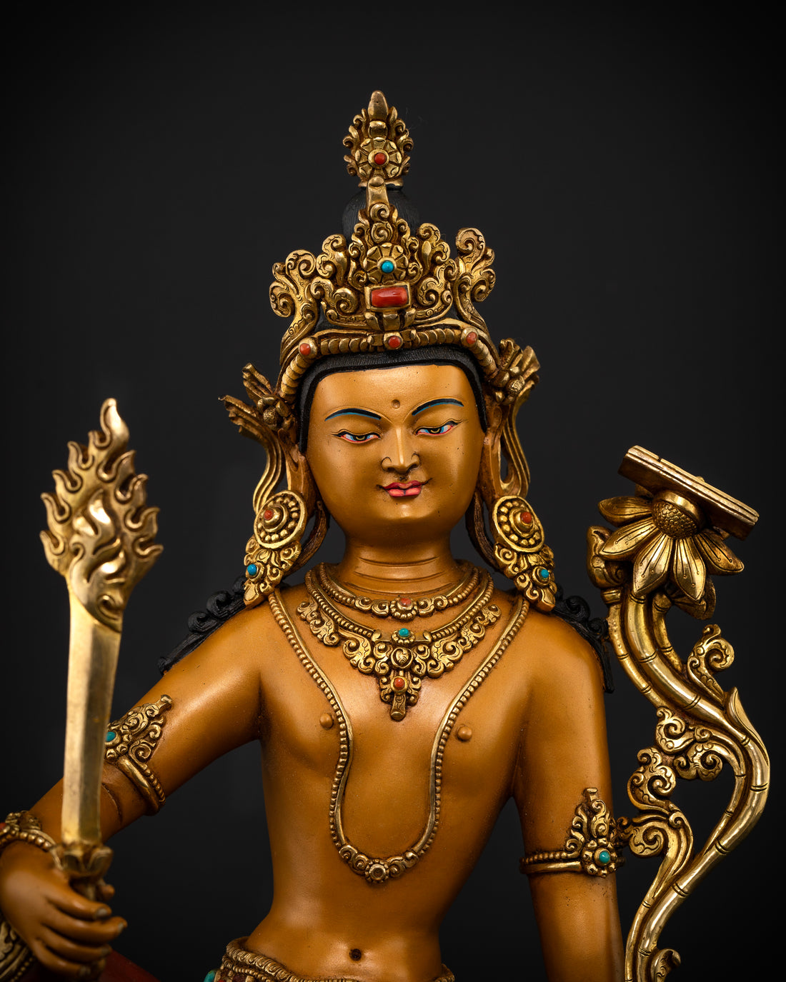 Vivid Enlightenment: Manjushri in a Unique, Colorful Avatar