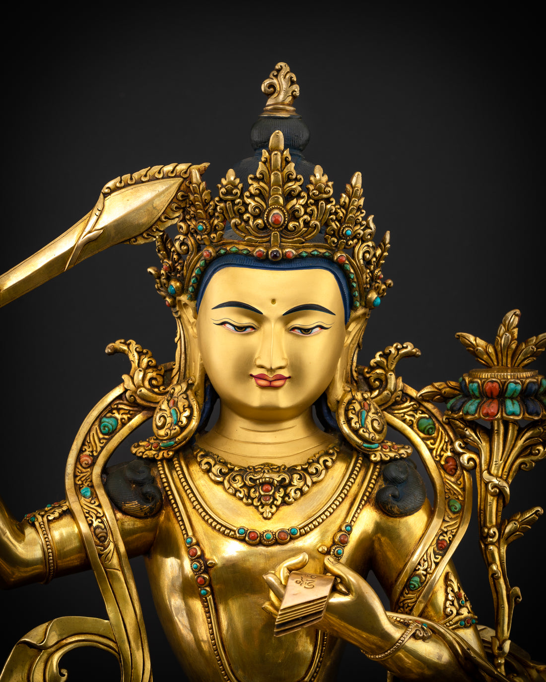 Enlightened Insight Personified: The Majestic Manjushri Statue