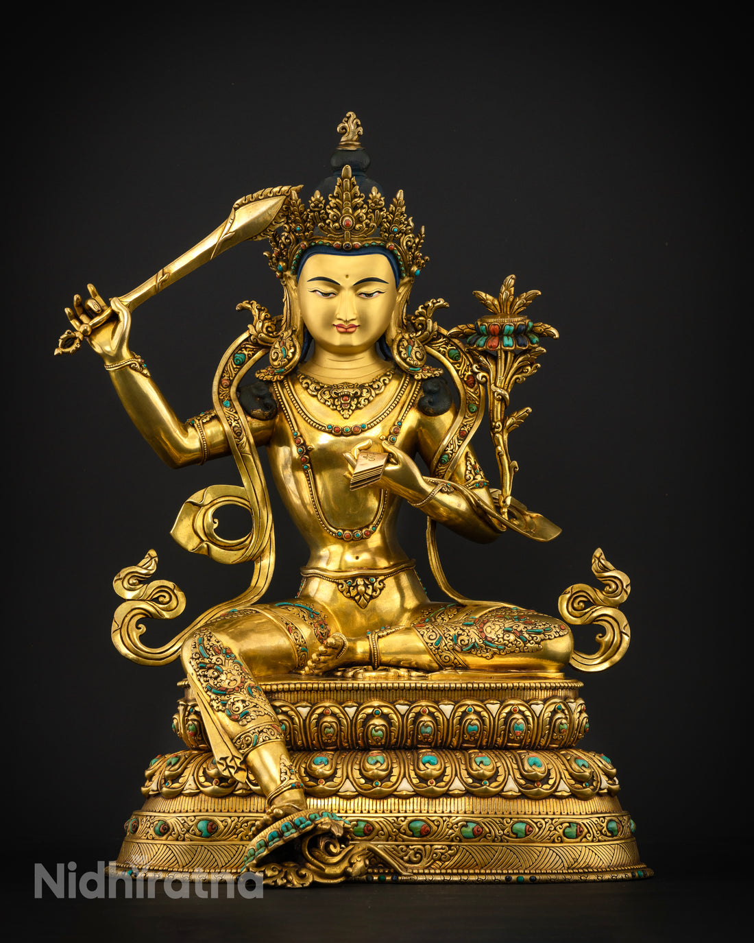 Enlightened Insight Personified: The Majestic Manjushri Statue