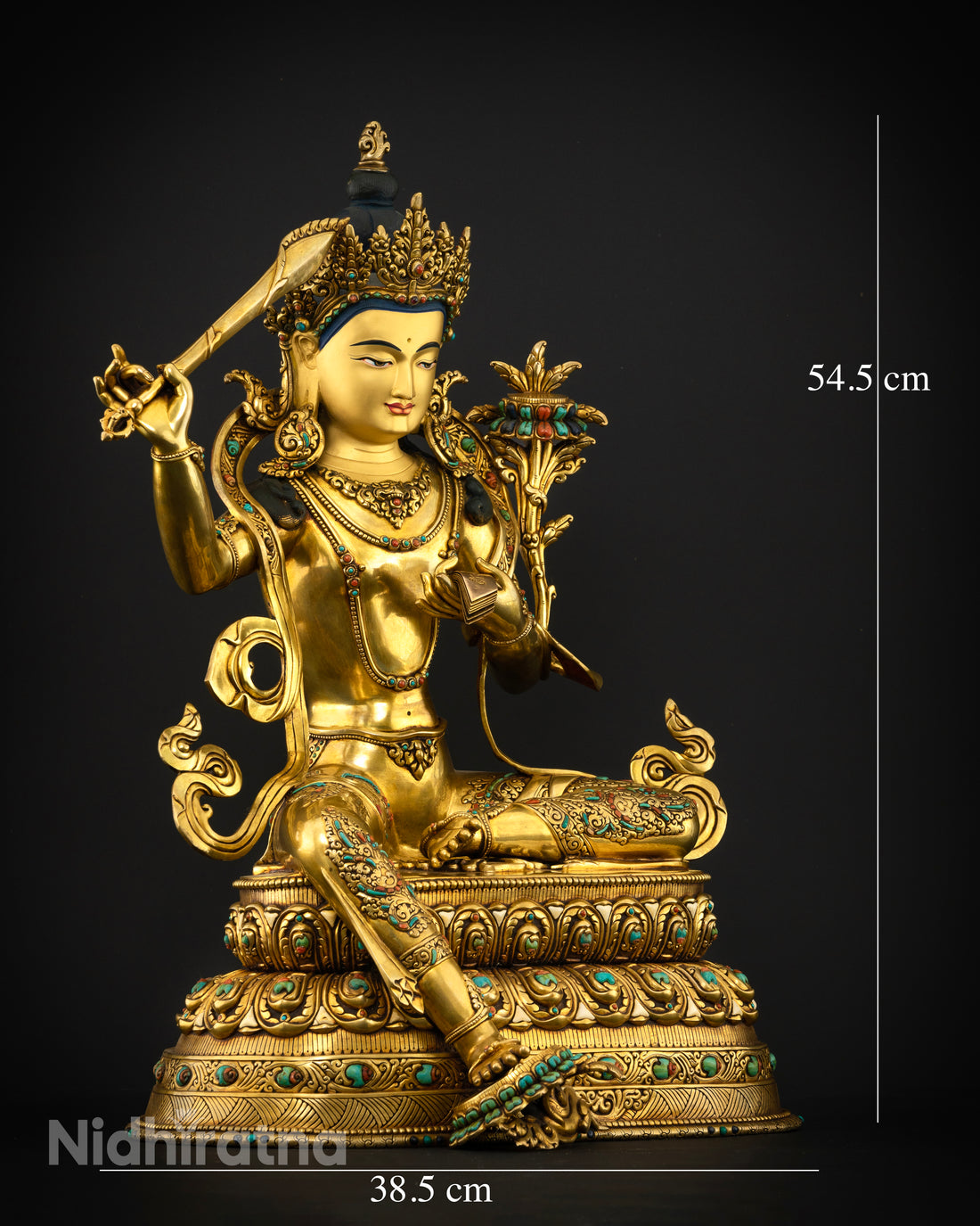 Enlightened Insight Personified: The Majestic Manjushri Statue