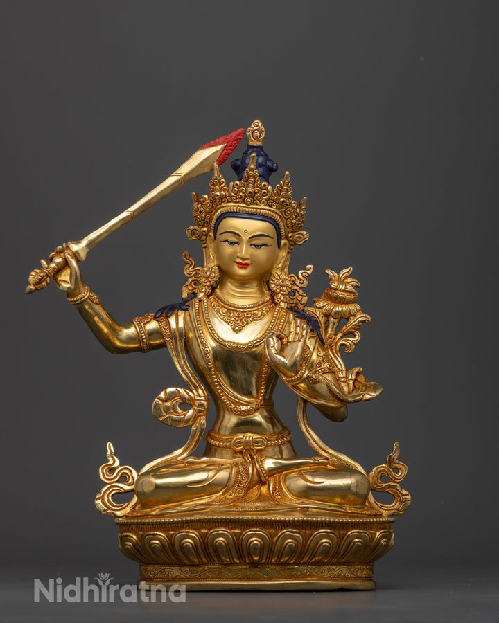 Manjushri Bodhisattva Statue: Embodiment of Wisdom