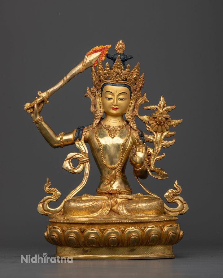 Manjushri Statue - Embodiment of Wisdom and Enlightenment