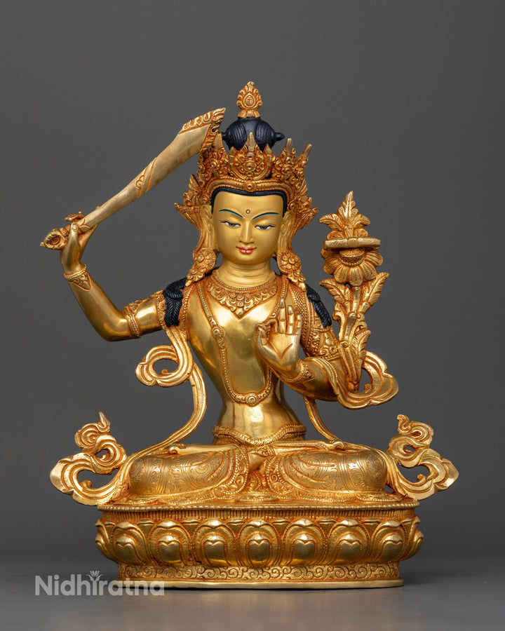 Manjushri Bodhisattva Statue: Guardian of Wisdom and Spiritual Insight