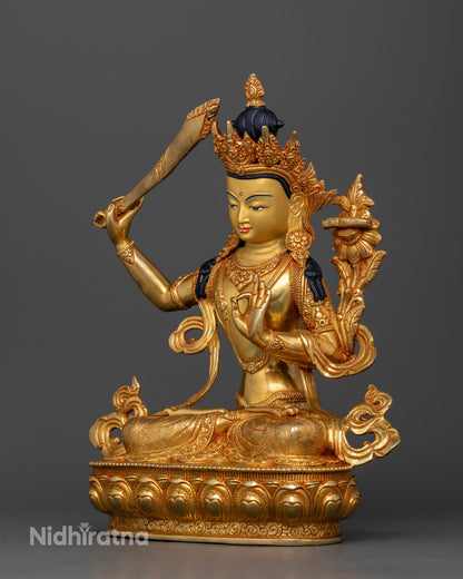 Manjushri Bodhisattva Statue: Guardian of Wisdom and Spiritual Insight