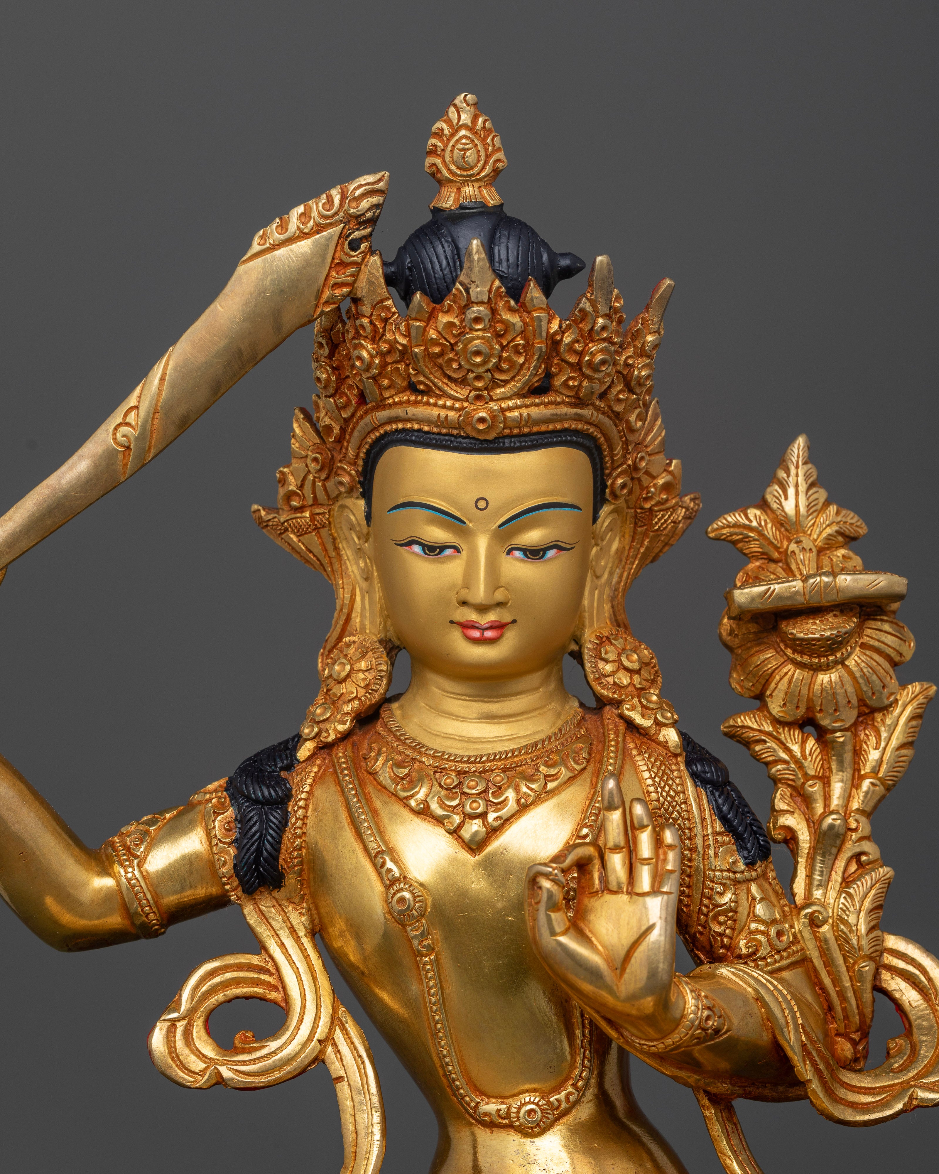 Manjushri Bodhisattva Statue: Guardian of Wisdom and Spiritual Insight