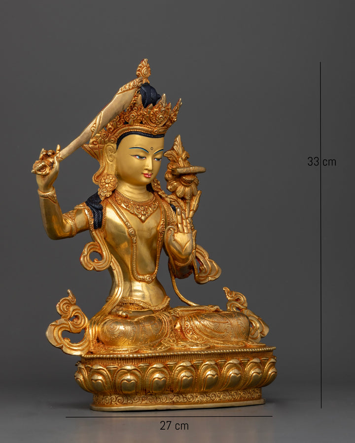 Manjushri Bodhisattva Statue: Guardian of Wisdom and Spiritual Insight