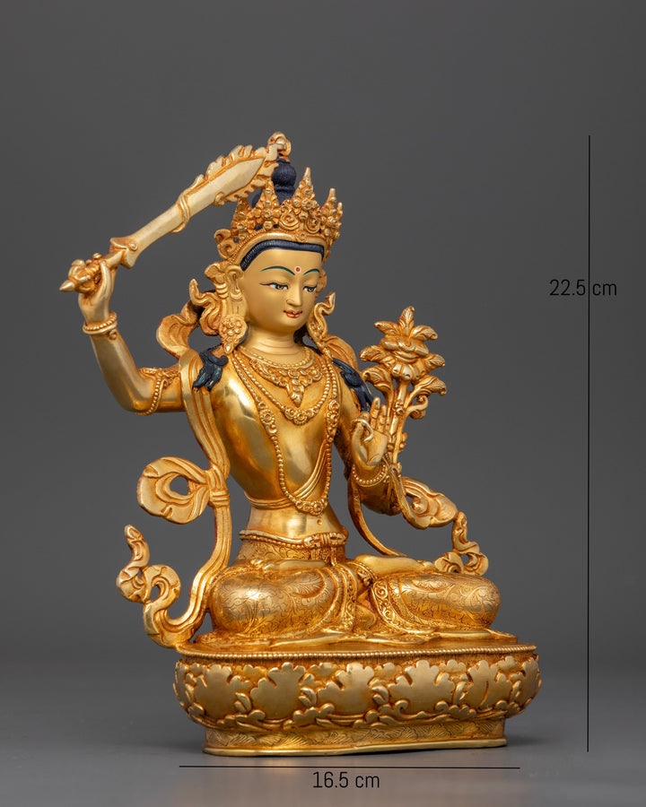 Manjushri Bodhisattva Statue: Embodiment of Divine Wisdom