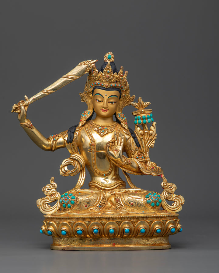 9.3 Inches Manjushri Bodhisattva Statue