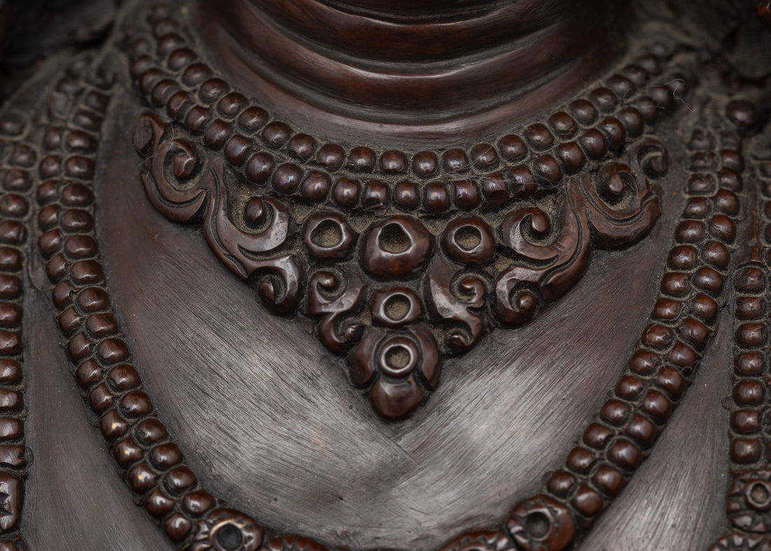 The Majestic Oxidized Manjusri Bodhisattva: A Symbol of Enduring Wisdom