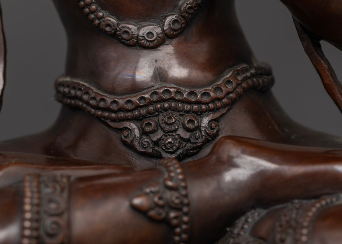 The Majestic Oxidized Manjusri Bodhisattva: A Symbol of Enduring Wisdom