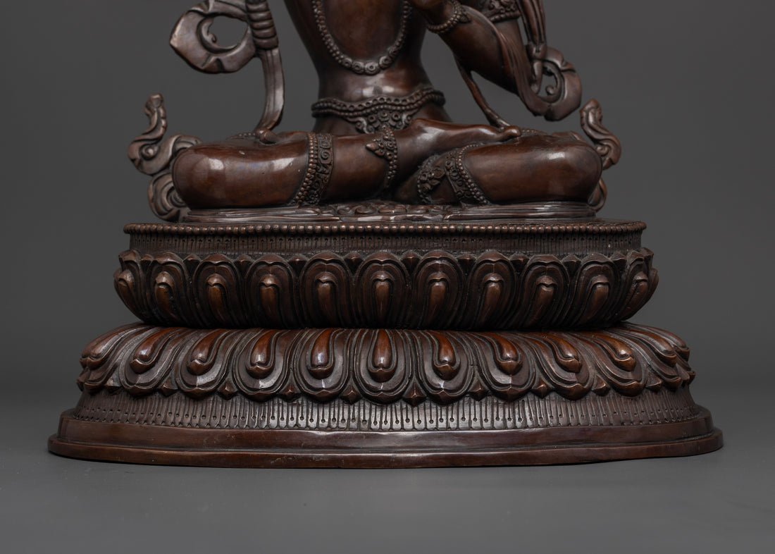 The Majestic Oxidized Manjusri Bodhisattva: A Symbol of Enduring Wisdom