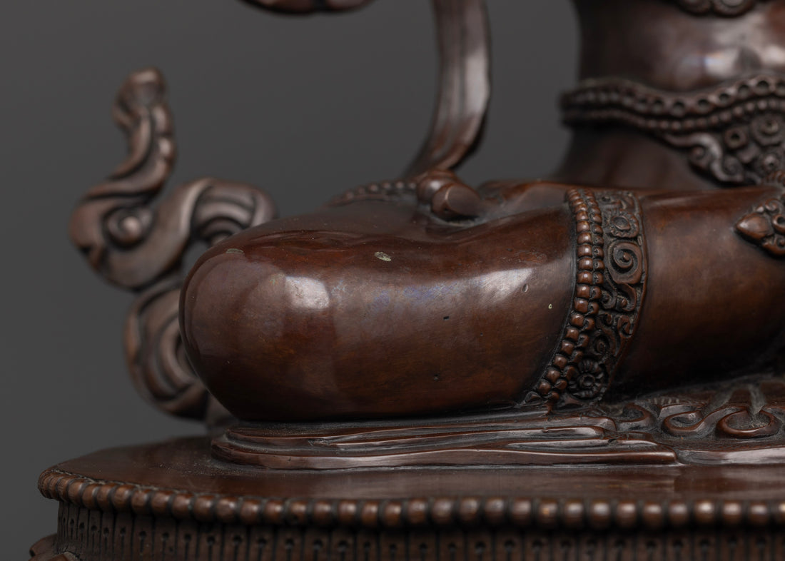 The Majestic Oxidized Manjusri Bodhisattva: A Symbol of Enduring Wisdom