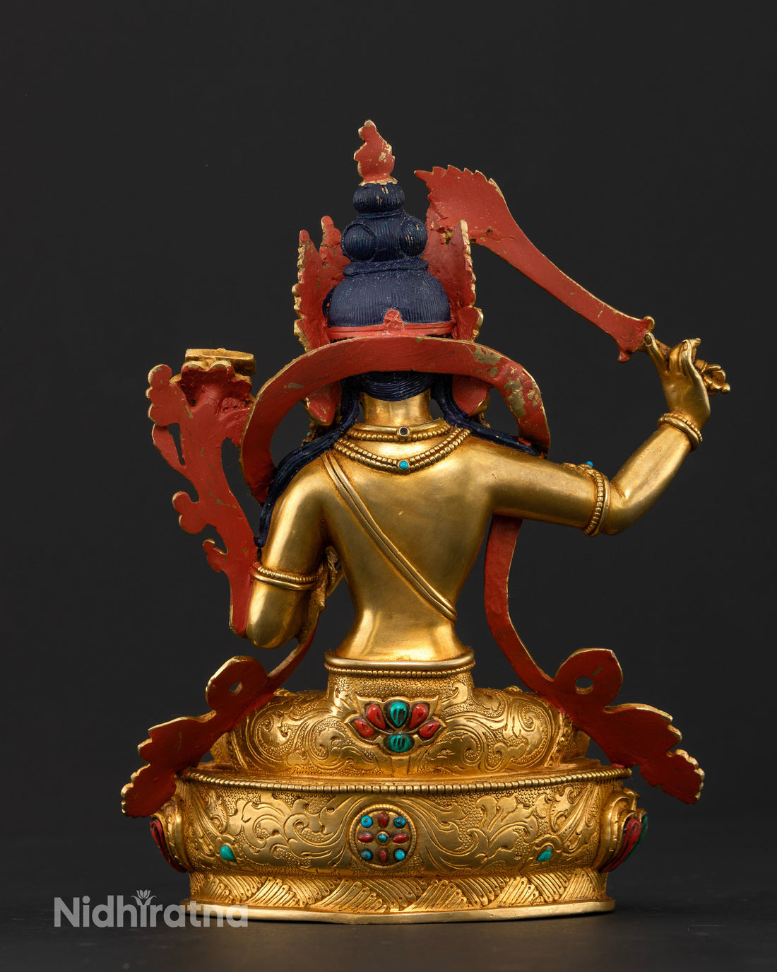 Handmade Manjushri Statue: A Masterpiece of Enlightened Wisdom