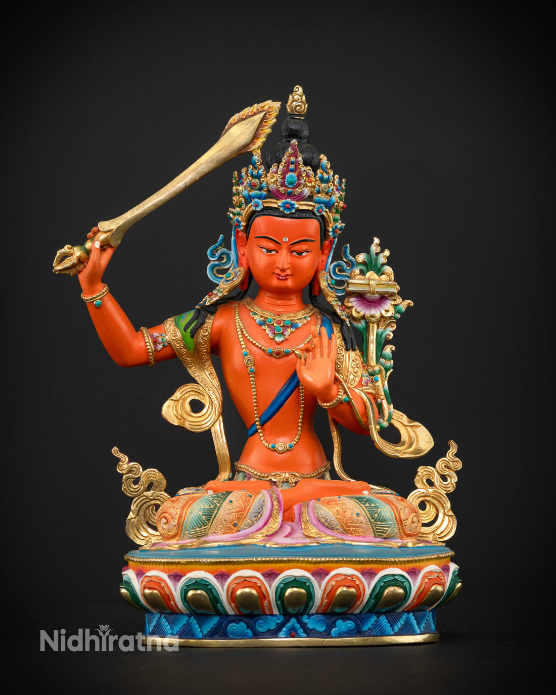 The Red Manjushri: A Statue of Fierce Wisdom and Enlightenment