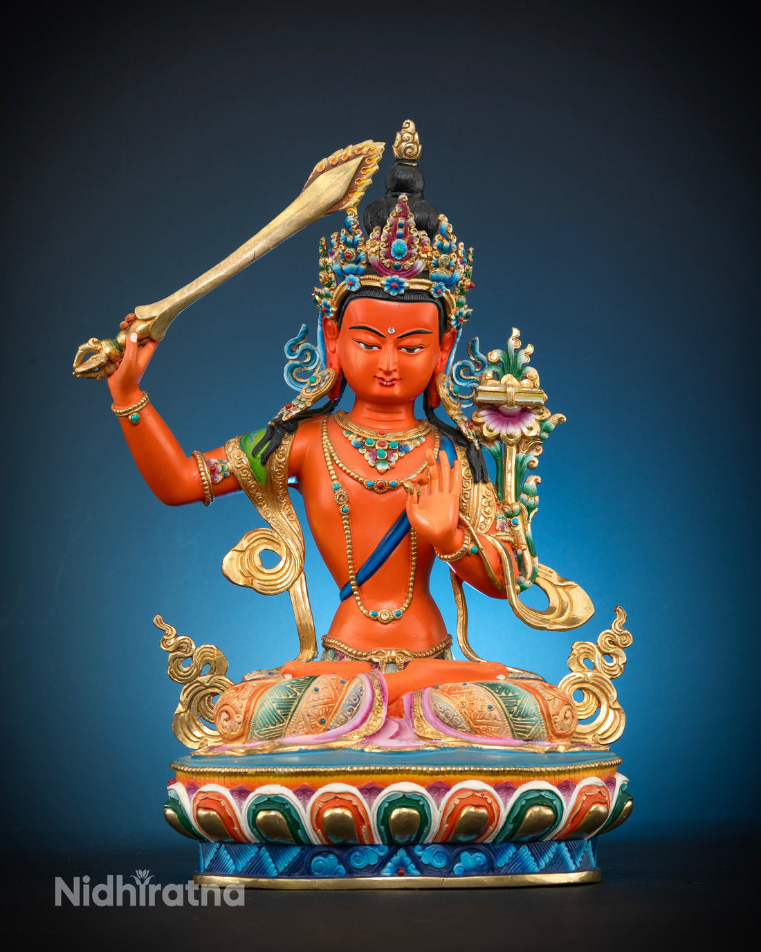 The Red Manjushri: A Statue of Fierce Wisdom and Enlightenment